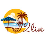 Free 2 live travel company logo