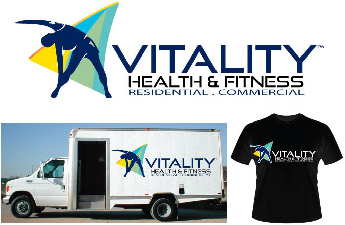 Vitality health & fitness for residential and commercial logo